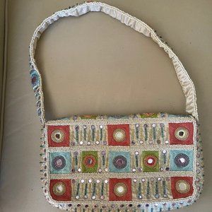 Bead & Mirror Handbag. Moyna